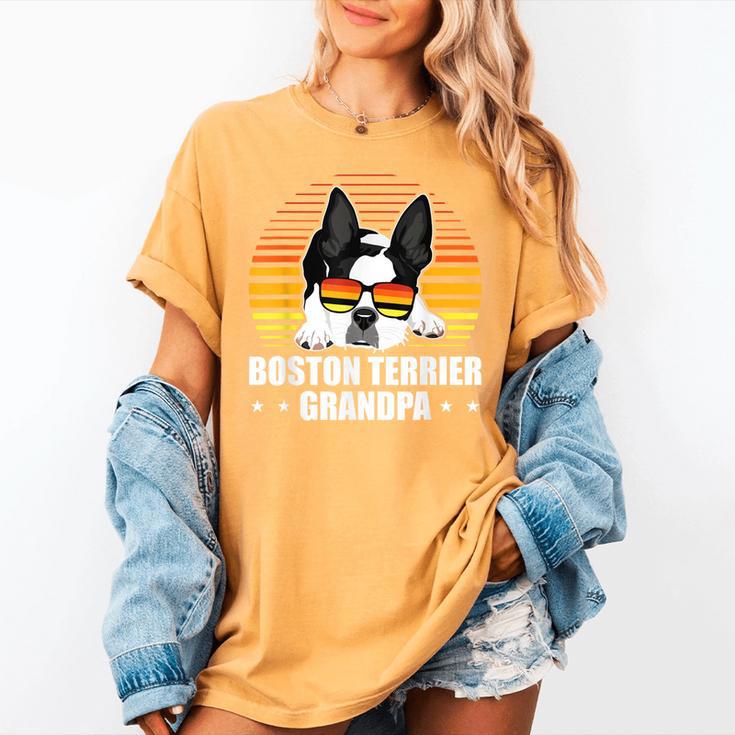 Boston Terrier Grandpa Dog Owner Boston Terrier Women's Comfort Colors T-Shirt