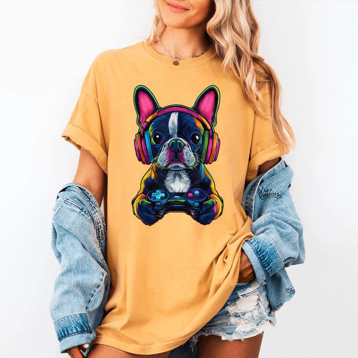 Boston Terrier Lovers Gaming Headphones Boston Terrier Women's Comfort Colors T-Shirt