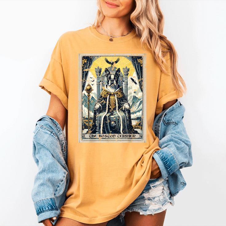 Boston Terrier Tarot Card Dog Women's Comfort Colors T-Shirt