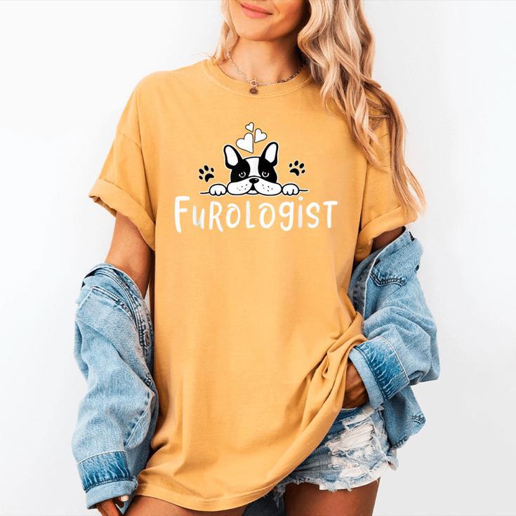 Furologist Puppy Stylist Cute Dog Groomer Men Women Women's Comfort Colors T-Shirt