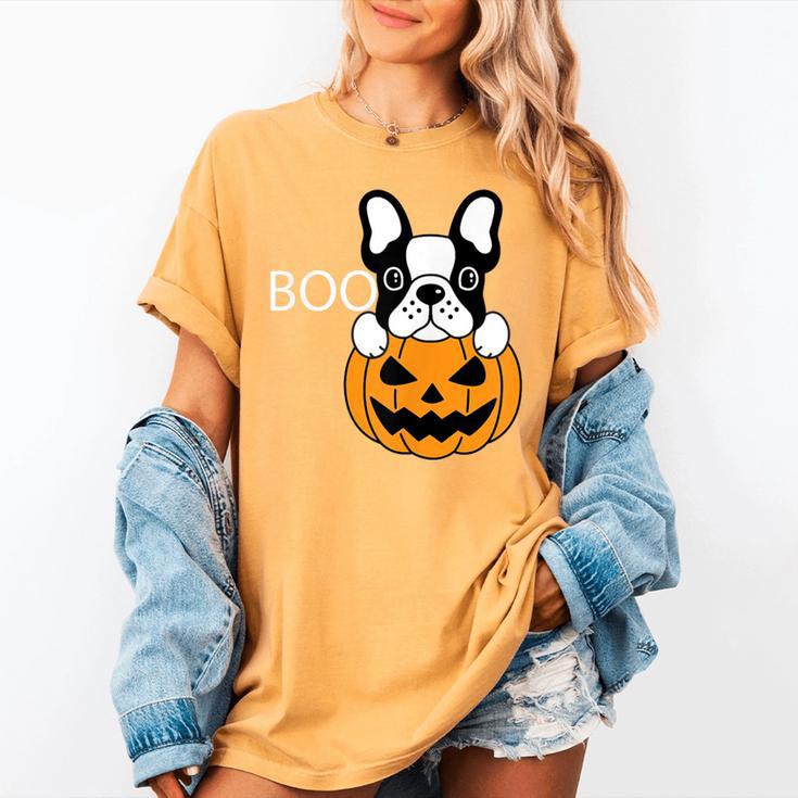The Halloween Boston Terrier Women's Comfort Colors T-Shirt
