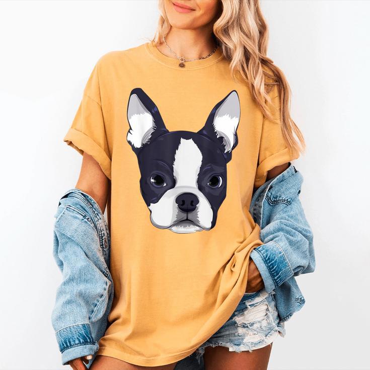 Kids Boston Terrier Dog For Women And Girls Women's Comfort Colors T-Shirt