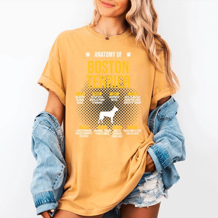 Anatomy Of Boston Terrier Dog Lover Women's Comfort Colors T-Shirt