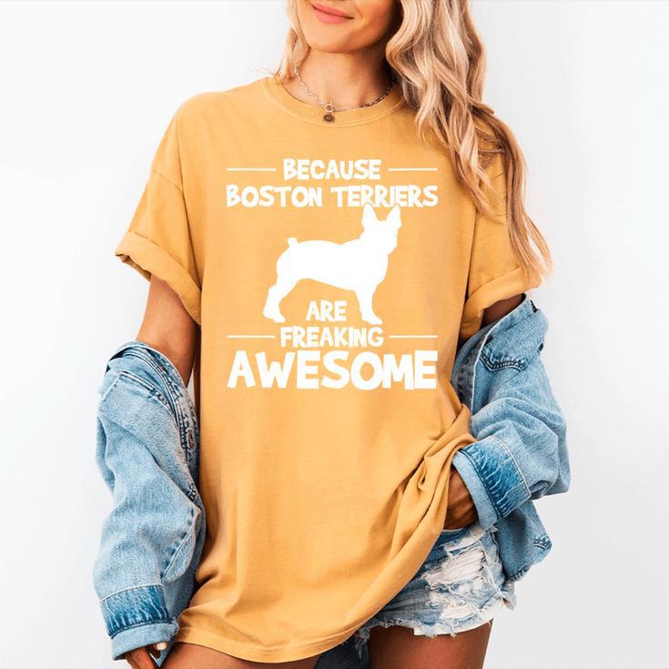Boston Terrier Awesome Women's Comfort Colors T-Shirt