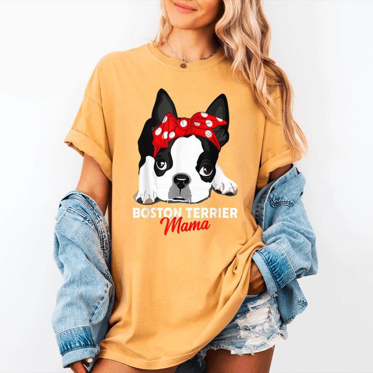 Boston Terrier Mum Dog Woman Idea Women's Comfort Colors T-Shirt