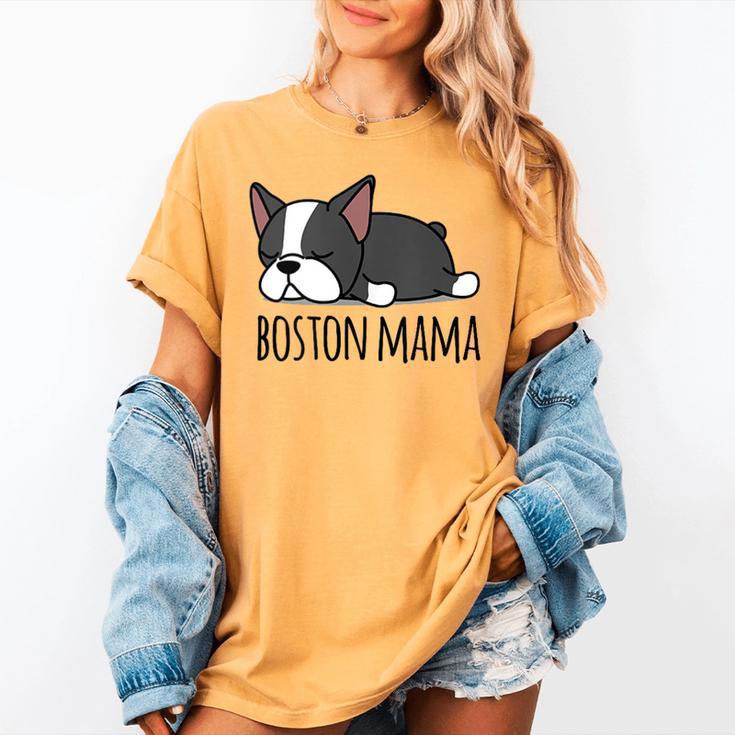 Cute Boston Terrier Boston Mama Women's Comfort Colors T-Shirt