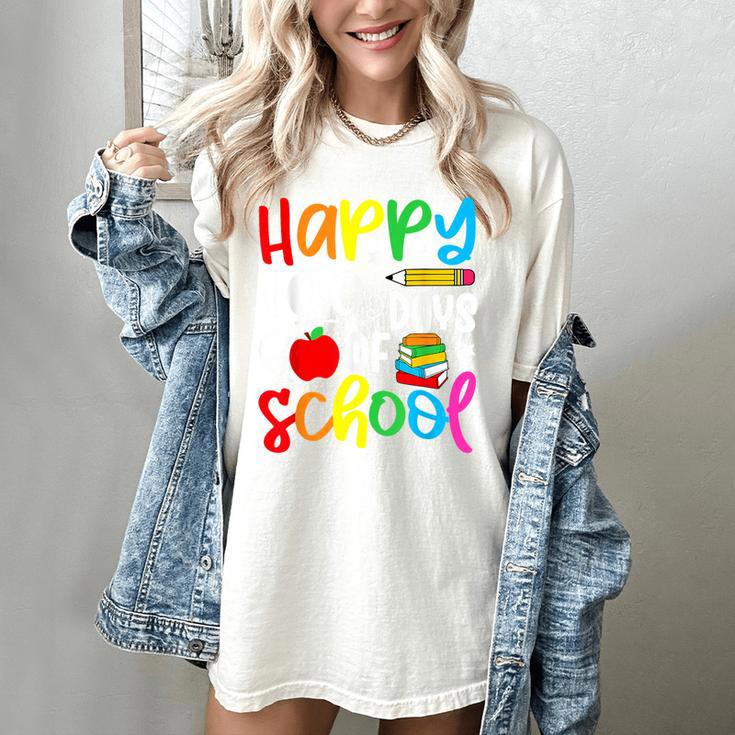 100th Day Of School Teachers Kids Girls Child Happy 100 Days Women's Comfort Colors T-Shirt