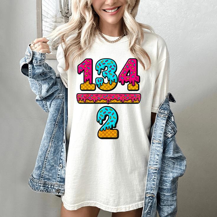 67 Ice Cream Drip Meme Division Math Teacher Gen Alpha Slang Women's Comfort Colors T-Shirt