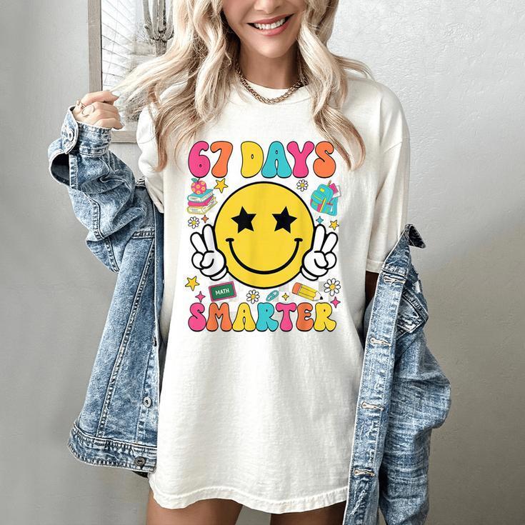 67th Day Of School Shirt 67 Days Smarter Teacher Boy Girls Women's Comfort Colors T-Shirt