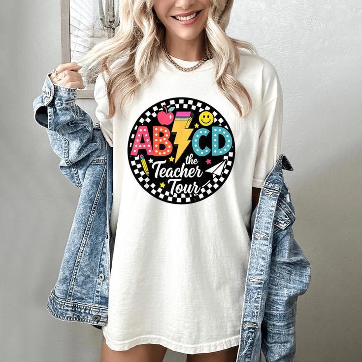 ABCD The Teacher Tour Back To School First Day Of School Women's Comfort Colors T-Shirt