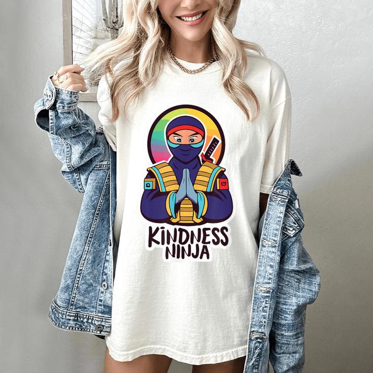 Anti Bullying Kindness Ninja School Teacher Student Women's Comfort Colors T-Shirt