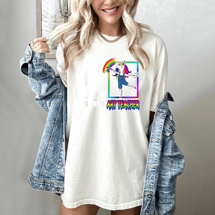 Cute Art Teacher Magical Dabbing Unicorn Artist Women's Comfort Colors T-Shirt