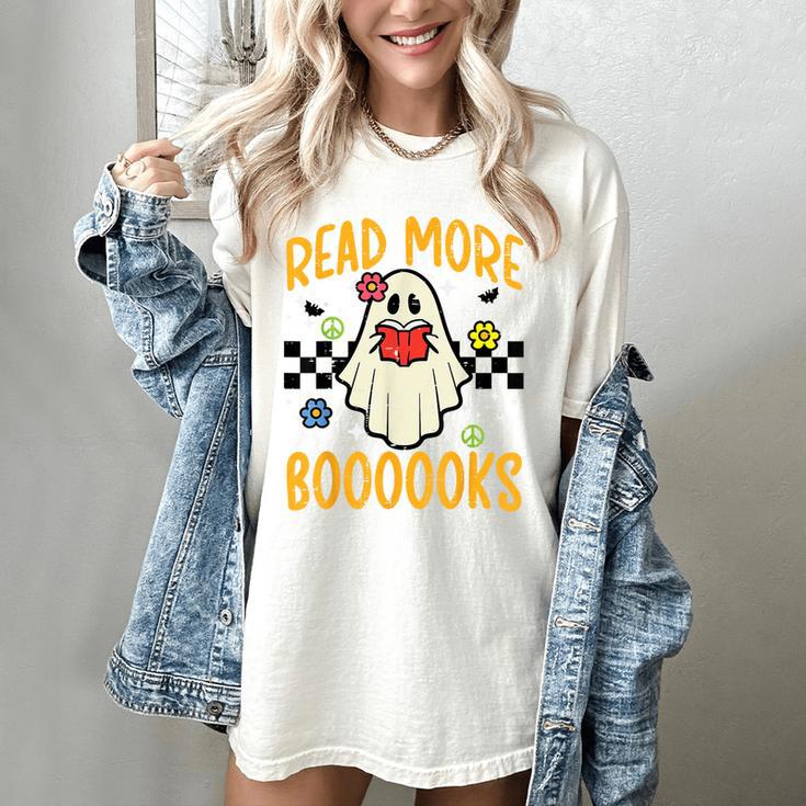 Halloween Read More Books Retro Costume Teacher Women Girls Women's Comfort Colors T-Shirt