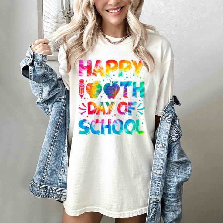 Happy 100th Day Of School Teacher Student 100 Days Tie Dye Men Women Kids Women's Comfort Colors T-Shirt