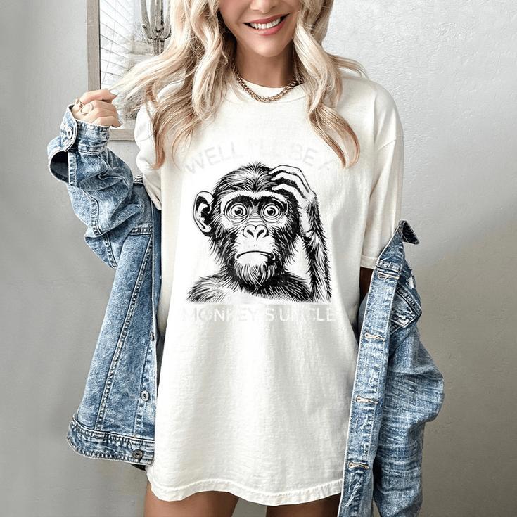 Well I'Ll Be a Monkey's Uncle Teacher And Student Women's Comfort Colors T-Shirt