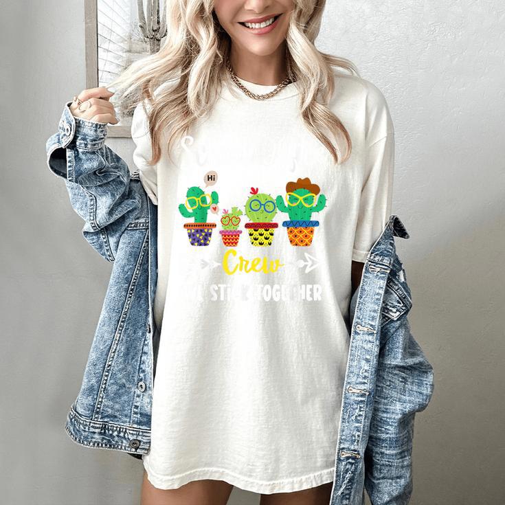 Matching Teacher Back To School School Office Crew Cactus Team School Office Squad Women's Comfort Colors T-Shirt