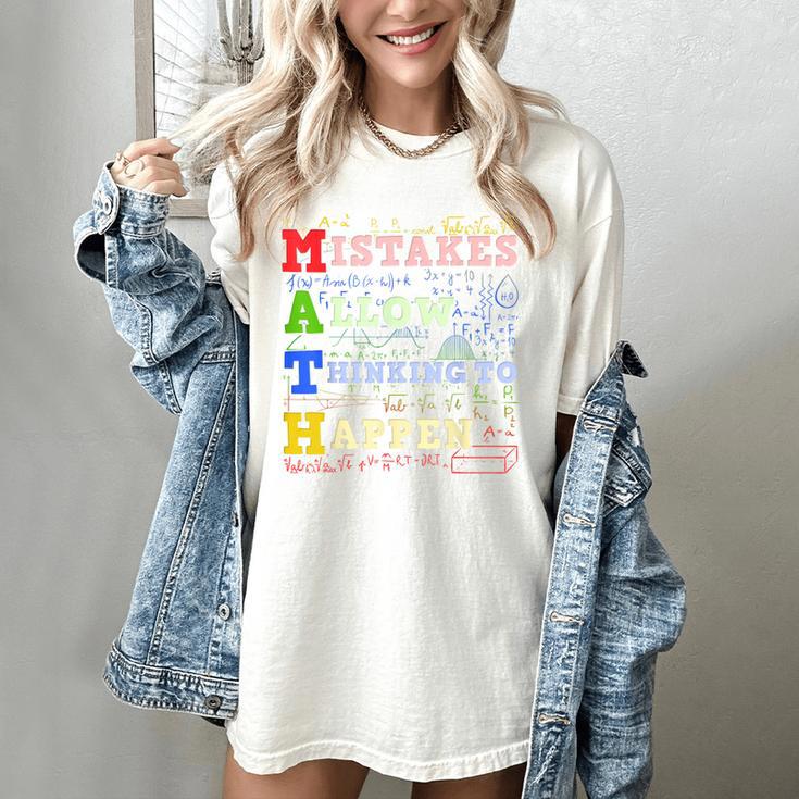 Math Teacher Math Student Mathematics Women's Comfort Colors T-Shirt