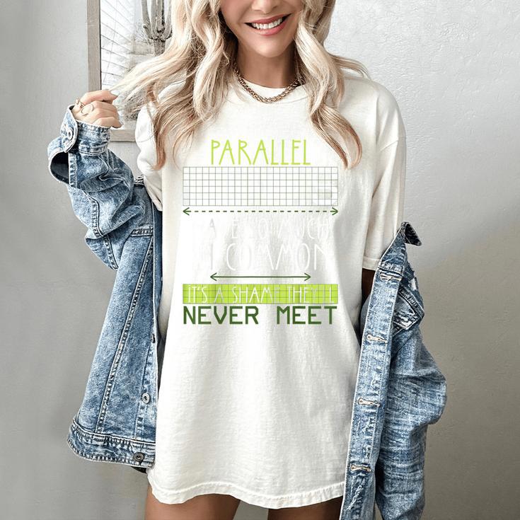 Nerdy Math Lovers Geometry Pun Mathematics Teachers Women's Comfort Colors T-Shirt