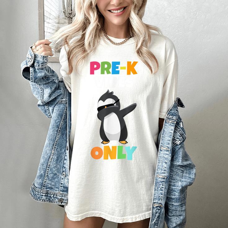Pre-K Vibes Only Penguin Teachers Kids Back To School Women's Comfort Colors T-Shirt