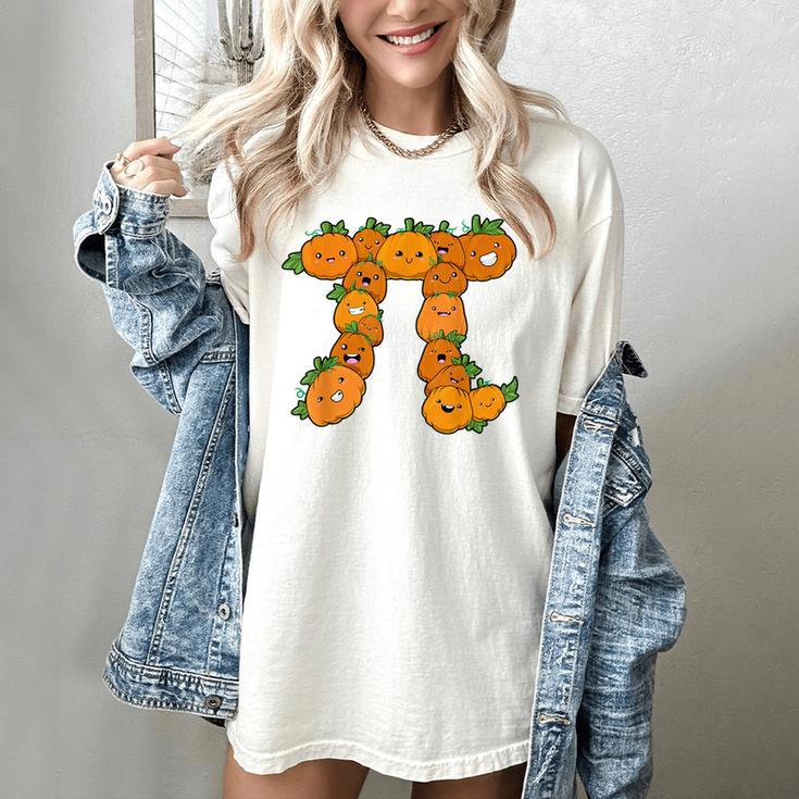 Pumpkin Pi Math Teacher Halloween Costume Geometry Women's Comfort Colors T-Shirt