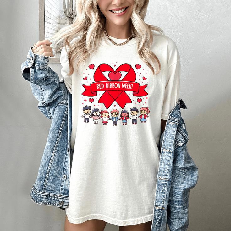 Red Ribbon Week Awareness For Students And Teachers Men Women Girls Kids Women's Comfort Colors T-Shirt