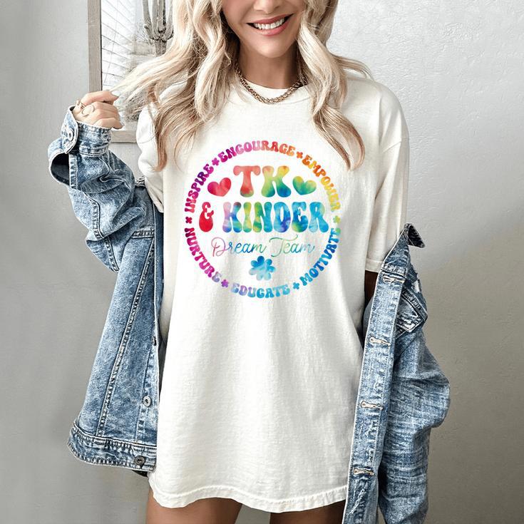 TK & Kinder Dream Team Transitional Kindergarten Teacher Women's Comfort Colors T-Shirt