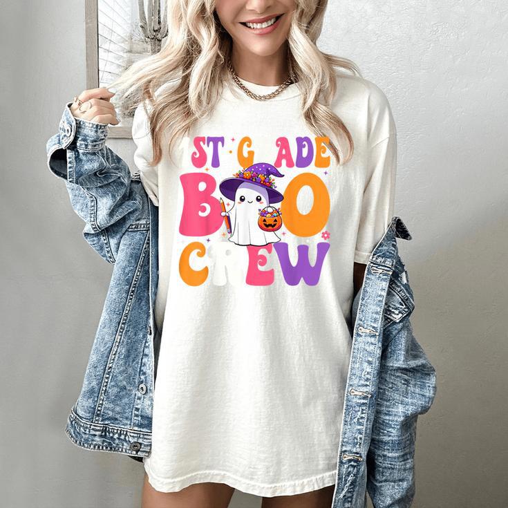 1st Grade Boo Crew Halloween First Grade Halloween Teacher Women's Comfort Colors T-Shirt 1st Grade Boo Crew Halloween First Grade Halloween Teacher Women's Comfort Colors T-Shirt