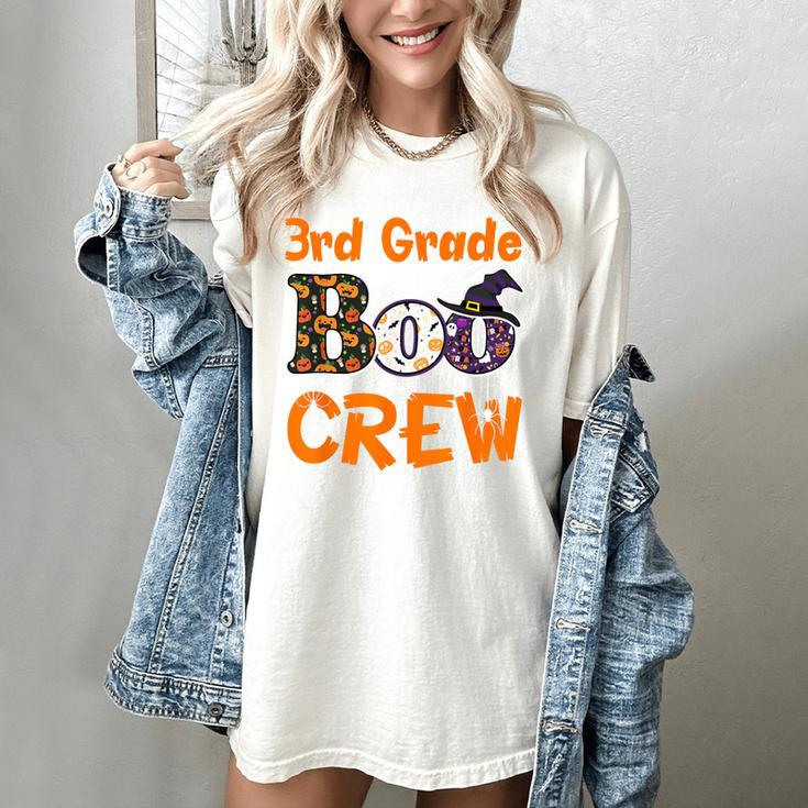 3rd Grade Boo Crew Halloween Teachers Students Costume Women's Comfort Colors T-Shirt