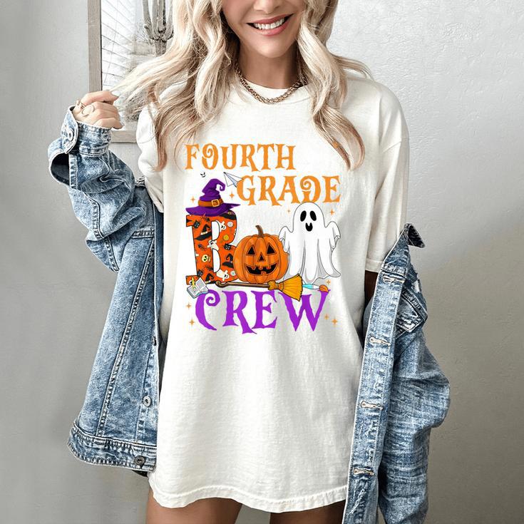 4th Grade Boo Crew Teacher Student Halloween Costume Women's Comfort Colors T-Shirt