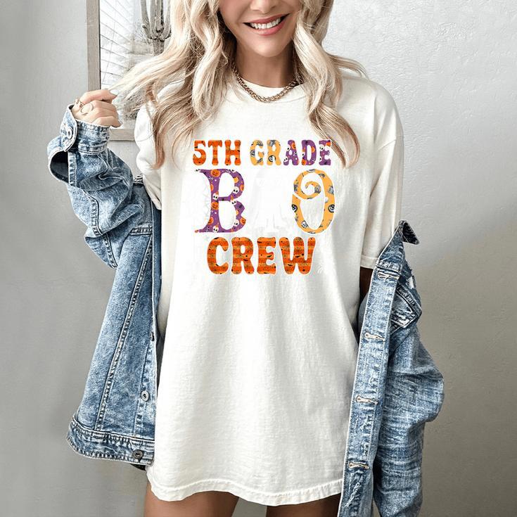 5th Grade Boo Crew Halloween Teachers Students Women's Comfort Colors T-Shirt