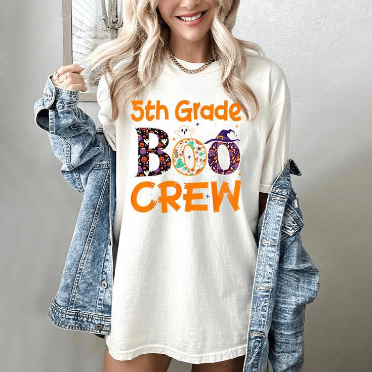 5th Grade Boo Crew Teacher Fifth Grade Halloween Women's Comfort Colors T-Shirt