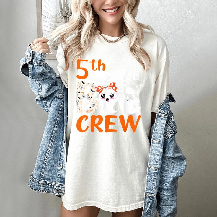 5th Grade Boo Crew Teachers Students Ghost Halloween Women's Comfort Colors T-Shirt