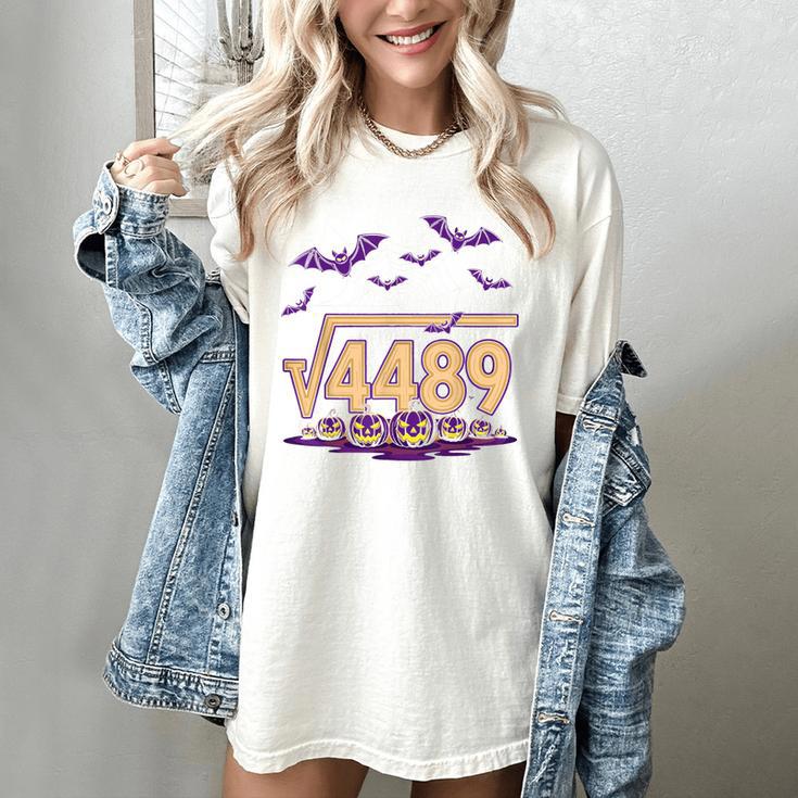 67 Meme Math Teacher Square Root 4489 Halloween Women's Comfort Colors T-Shirt