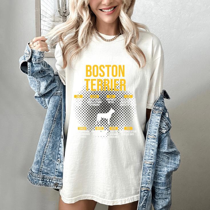 Anatomy Of Boston Terrier Dog Lover Women's Comfort Colors T-Shirt