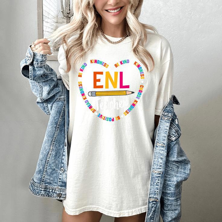 Back To School Tee ENL Teacher English New Language Squad Women's Comfort Colors T-Shirt Back To School Tee ENL Teacher English New Language Squad Women's Comfort Colors T-Shirt