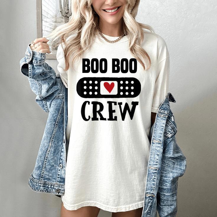 Boo Boo Crew First Aid School Nurse Day Care Teacher Women's Comfort Colors T-Shirt Boo Boo Crew First Aid School Nurse Day Care Teacher Women's Comfort Colors T-Shirt