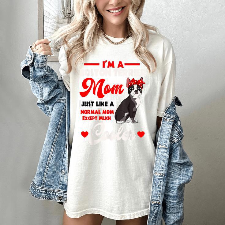 Boston Terrier Mom American Gentleman Dog Mother's Day Women's Comfort Colors T-Shirt