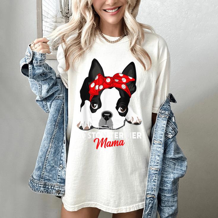 Boston Terrier Mum Dog Woman Idea Women's Comfort Colors T-Shirt