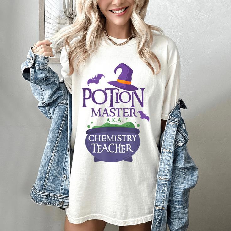 Chemistry Teacher Halloween Shirt School POTION MASTER Women's Comfort Colors T-Shirt