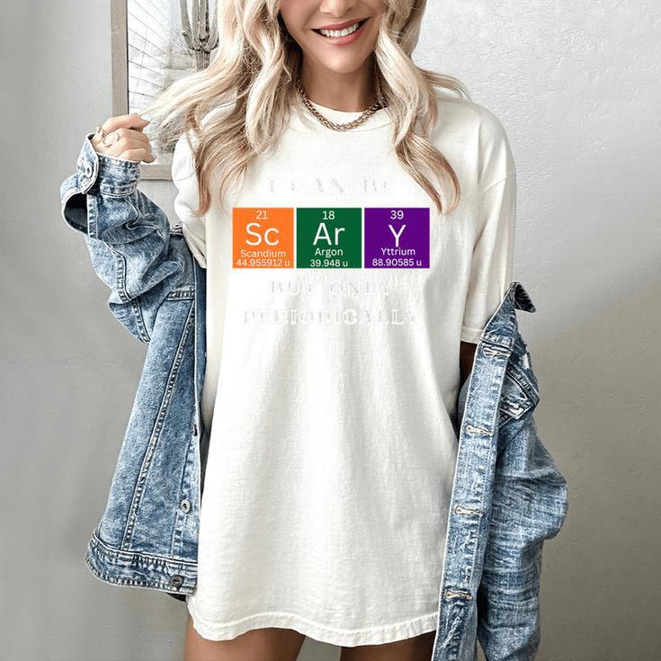 Chemisty Science Teacher Periodic Table Halloween Women's Comfort Colors T-Shirt Chemisty Science Teacher Periodic Table Halloween Women's Comfort Colors T-Shirt