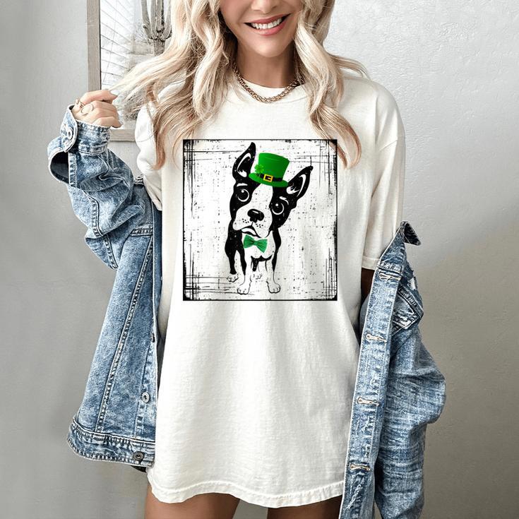 Cool Saint Patrick's Boston TerrierShirt For Dogs Lovers Women's Comfort Colors T-Shirt
