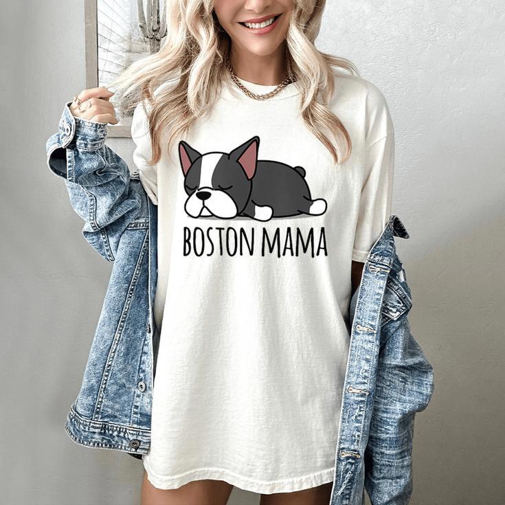 Cute Boston Terrier Boston Mama Women's Comfort Colors T-Shirt
