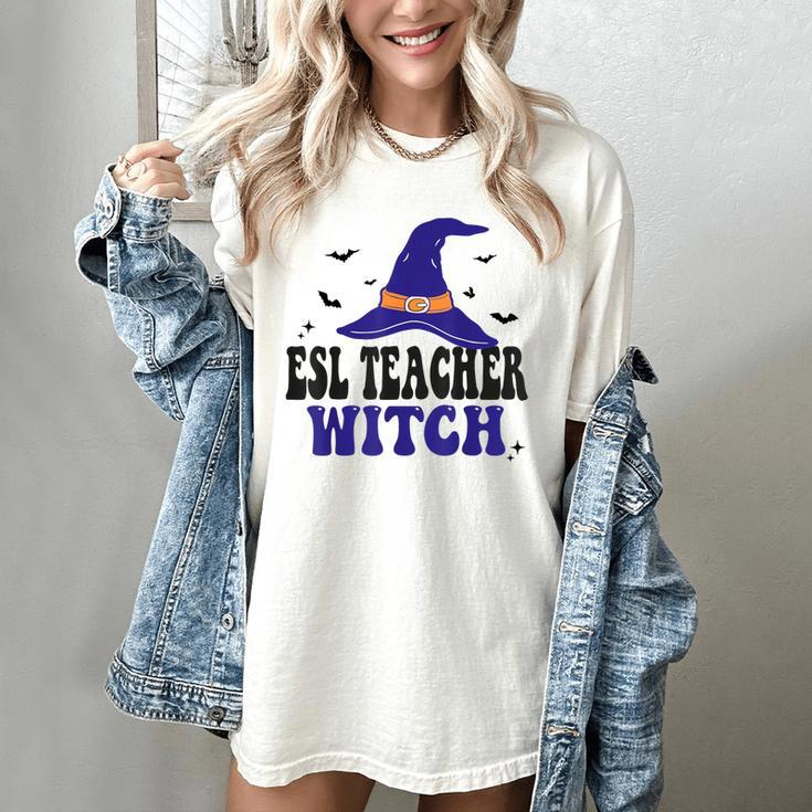 ESL Teacher Witch Halloween Matching Group Costume Women's Comfort Colors T-Shirt
