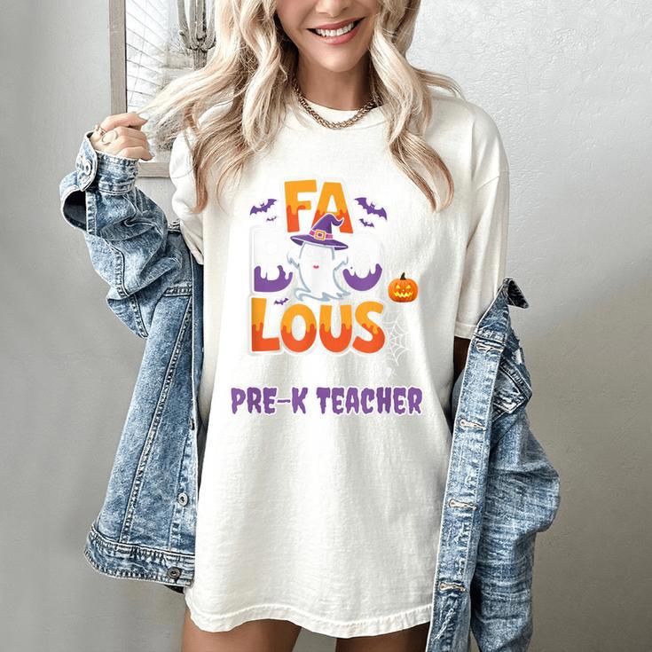 Fabulous Pre-K Teacher Halloween Costume Classroom Outfit Women's Comfort Colors T-Shirt Fabulous Pre-K Teacher Halloween Costume Classroom Outfit Women's Comfort Colors T-Shirt