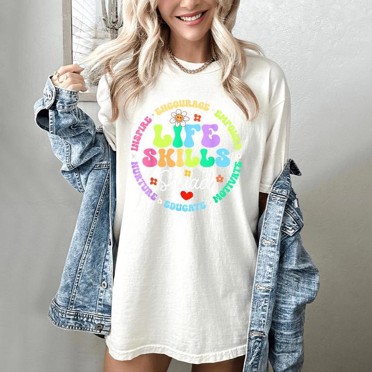 Groovy Life Skills Squad Teacher Special Ed SPED Team Crew Women's Comfort Colors T-Shirt