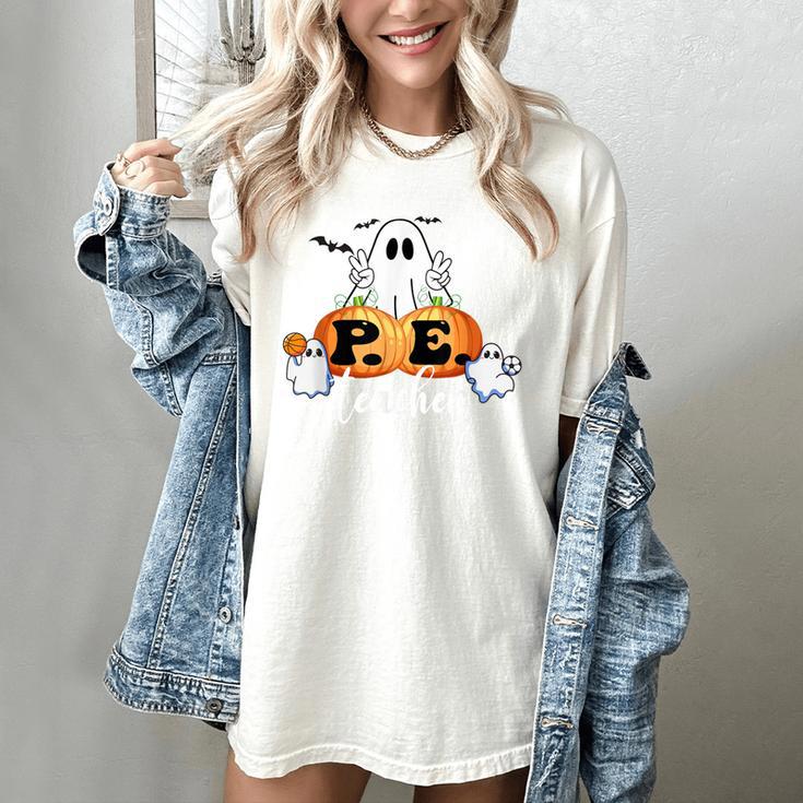 Halloween PE Teacher Ghosts Pumpkins Sports Lover Women's Comfort Colors T-Shirt