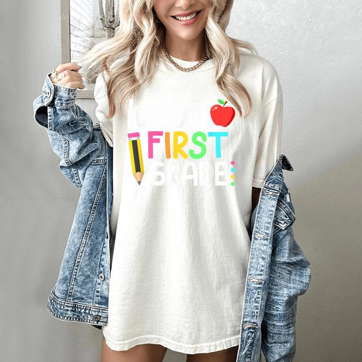 Hello First Grade Team 1st Grade Back To School Teacher Kids Women's Comfort Colors T-Shirt Hello First Grade Team 1st Grade Back To School Teacher Kids Women's Comfort Colors T-Shirt