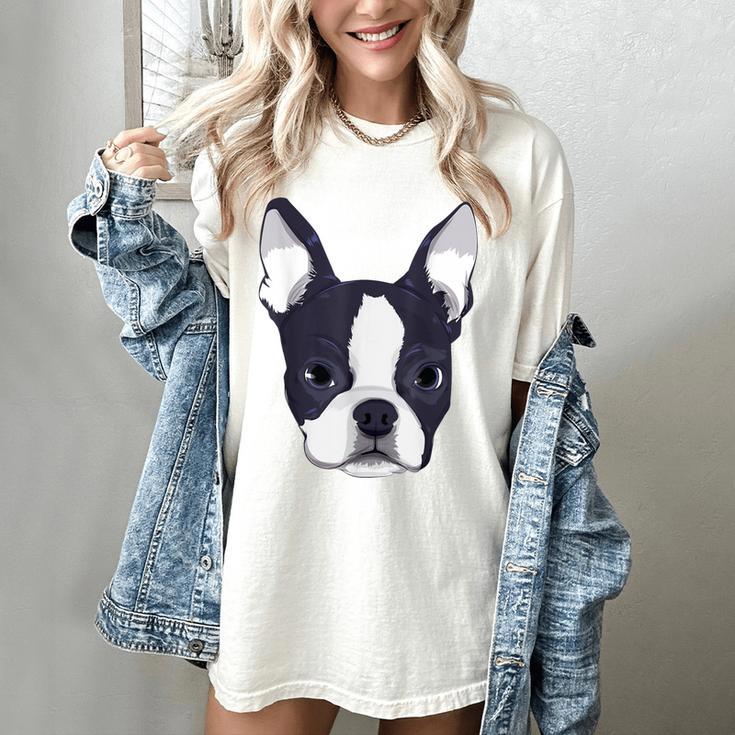 Kids Boston Terrier Dog For Women And Girls Women's Comfort Colors T-Shirt