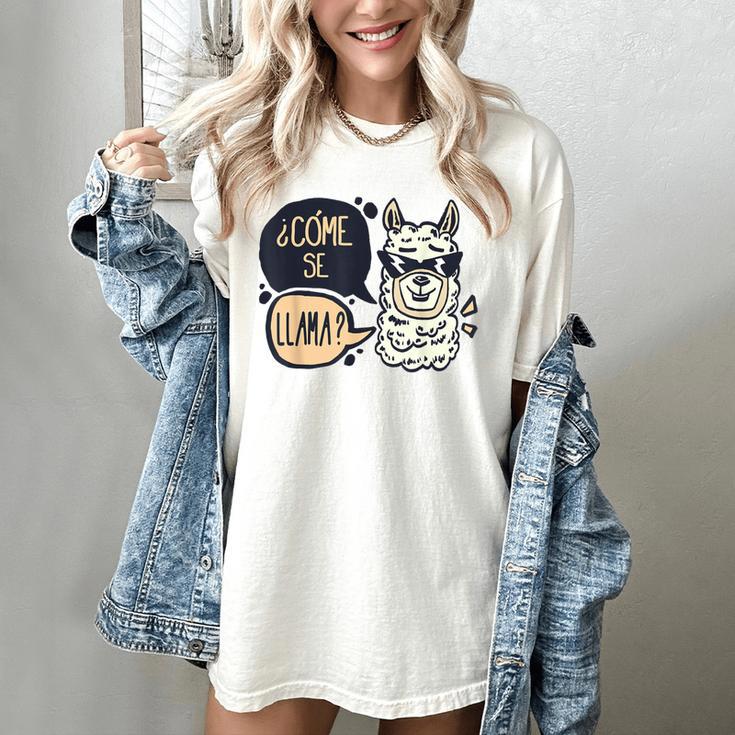 Llama Shirt English Teacher School Student ESL Joke Women's Comfort Colors T-Shirt