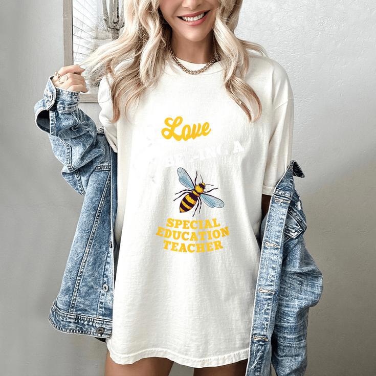 I Love Bee-Ing A Special Education Teacher Honey Bee Job For Men Women Women's Comfort Colors T-Shirt